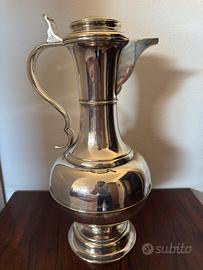 Grande brocca vintage in silverplate