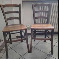 Coppia sedie paesane