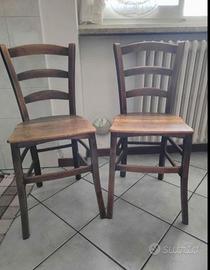 Coppia sedie paesane