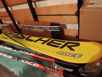 Sci per bambini ragazzi Fisher con Bastoni da sci