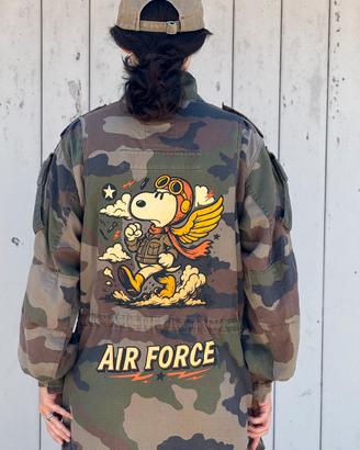 Field jacket camouflage custom air force snoopy S