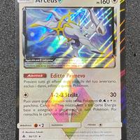 Arceus Prisma carta Pokemon apocalisse di luce