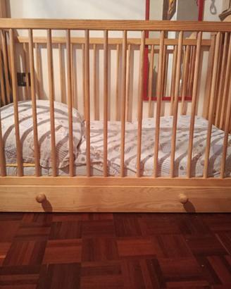 Lettino bimbi con materasso nuovo