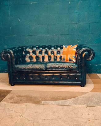Divano club Chester Chesterfield blue british 
