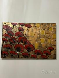 Quadro papaveri rossi