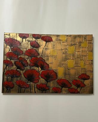 Quadro papaveri rossi