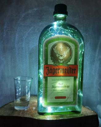 Lampada JAGERMEISTER Led a batteria con bicchiere