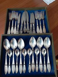 Set da 6 posate argentate