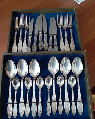 Set da 6 posate argentate