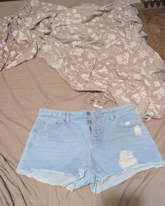 Shorts donna in jeans