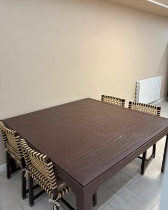 Tavolo Gervasoni collezione Otto con 4 sedie