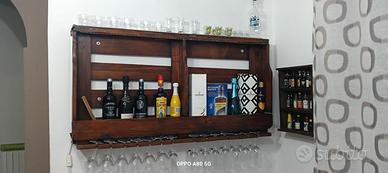 Bar da parete,+ portabottiglie fai da te