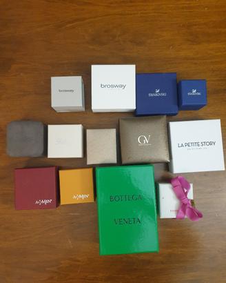 Lotto scatole portagioie(Swarovski,Fabiani e)