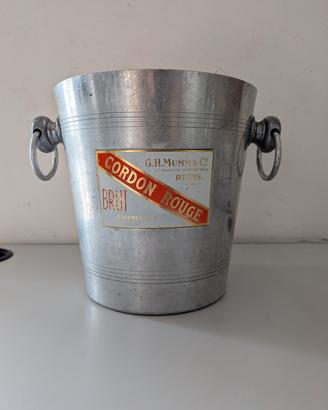 Secchiello vintage porta ghiaccio G.H. Mumm 