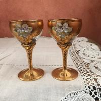 Murano artigianato .Set 2 calici
