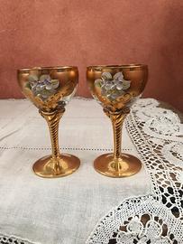 Murano artigianato .Set 2 calici