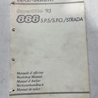 Manuale Officina Originale Ducati 888 1993 S.P.
