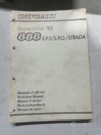 Manuale Officina Originale Ducati 888 1993 S.P.