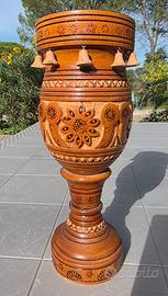 Vaso calice vintage anni 60-70 arte popolare