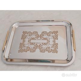 Vassoio acciaio inox 18/10 Made In Italy