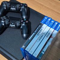 Ps4 slim con giochi 2 Controller 