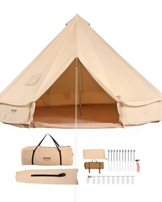 Tenda Campana da Campeggio in Tela 3m per 4Persone