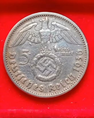 Germania 5 Reichmark in argento '900 del 1936 (A).