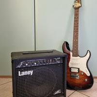 Yamaha Pacifica e amplificatore Laney