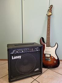 Yamaha Pacifica e amplificatore Laney