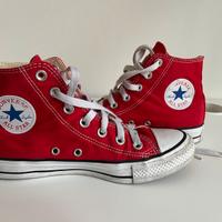 Converse All Star originali rosso 37.5 come nuove