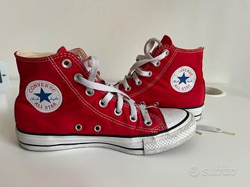 Converse All Star originali rosso 37.5 come nuove