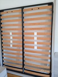 Rete doghe legno + materasso matrimoniale Falomo
