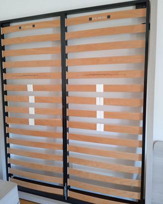 Rete doghe legno + materasso matrimoniale Falomo