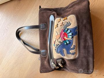 Borsa suede Piero Guidi