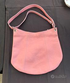 Borsa di vera pelle rosa