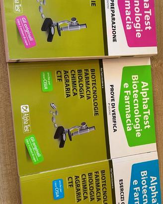 Libri Alpha Test Biotecnologie e Farmacia