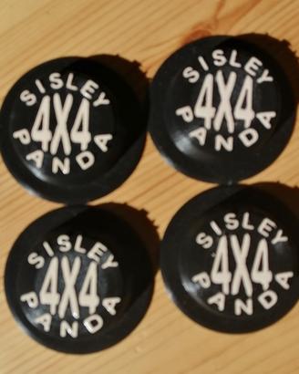 5 dico 5 coppette copri mozzi Panda 4x4 Sisley 