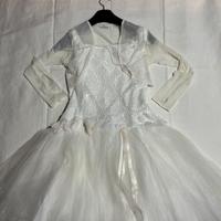 Vestito comunione effetto sposa + copri spalle