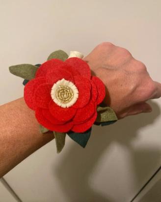 Bracciale o elastico/fascia per capelli in feltro