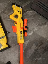 Nerf Fortnite BASR‑L – Sniper giallo mirino inclus