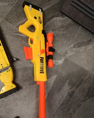 Nerf Fortnite BASR‑L – Sniper giallo mirino inclus
