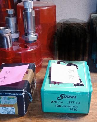 .270 Winchester dies + palle.277" (circa 70pz)