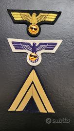 Set 3 fregi in stoffa copie tedesche rievocazione