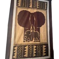 Tessuto etnico decorativo con elefante