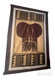 Tessuto etnico decorativo con elefante
