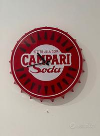 OROLOGIO CAMPARI SODA DA PARETE A FORMA DI TAPPO