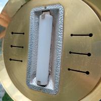 Lampada alogena in metallo ottone