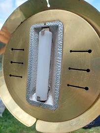 Lampada alogena in metallo ottone