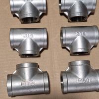 6 Nuovi raccordi TEE  femmina da 1 pollice,  INOX