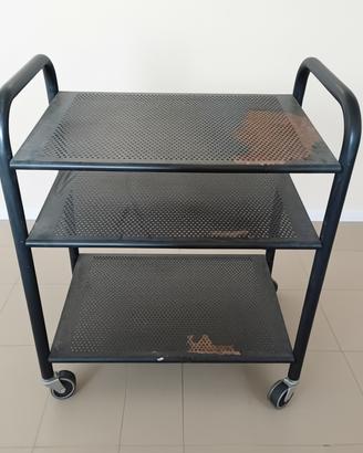 Carrello tre piani in ferro
